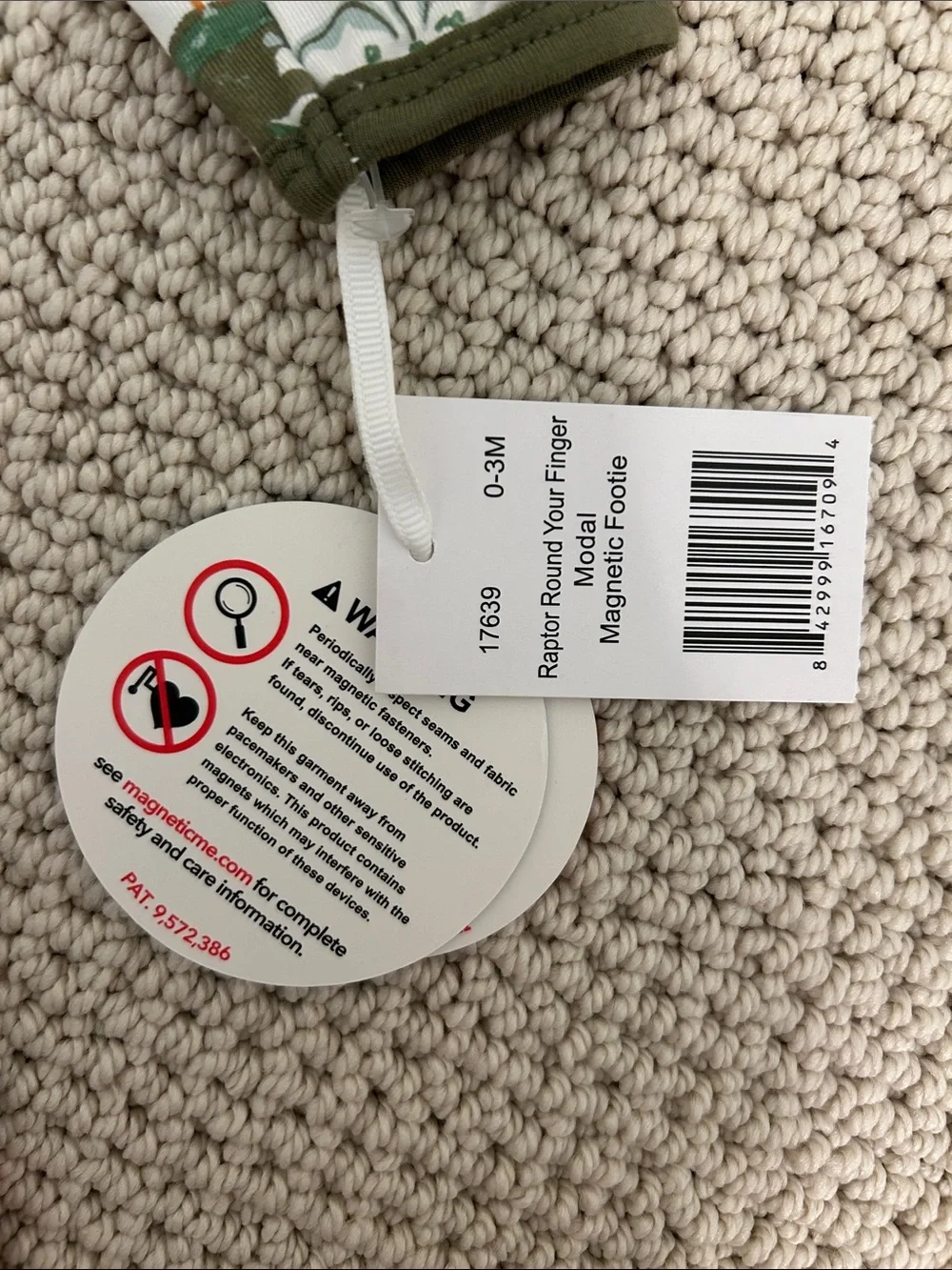 NWT Magnetic Me 0-3mo Footed Onsies
